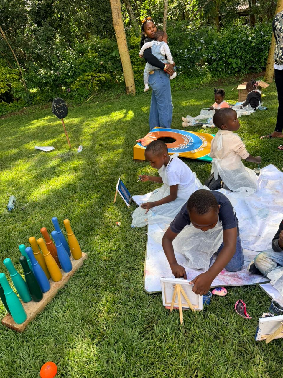 A meaningful learning moment shared between parent and child
